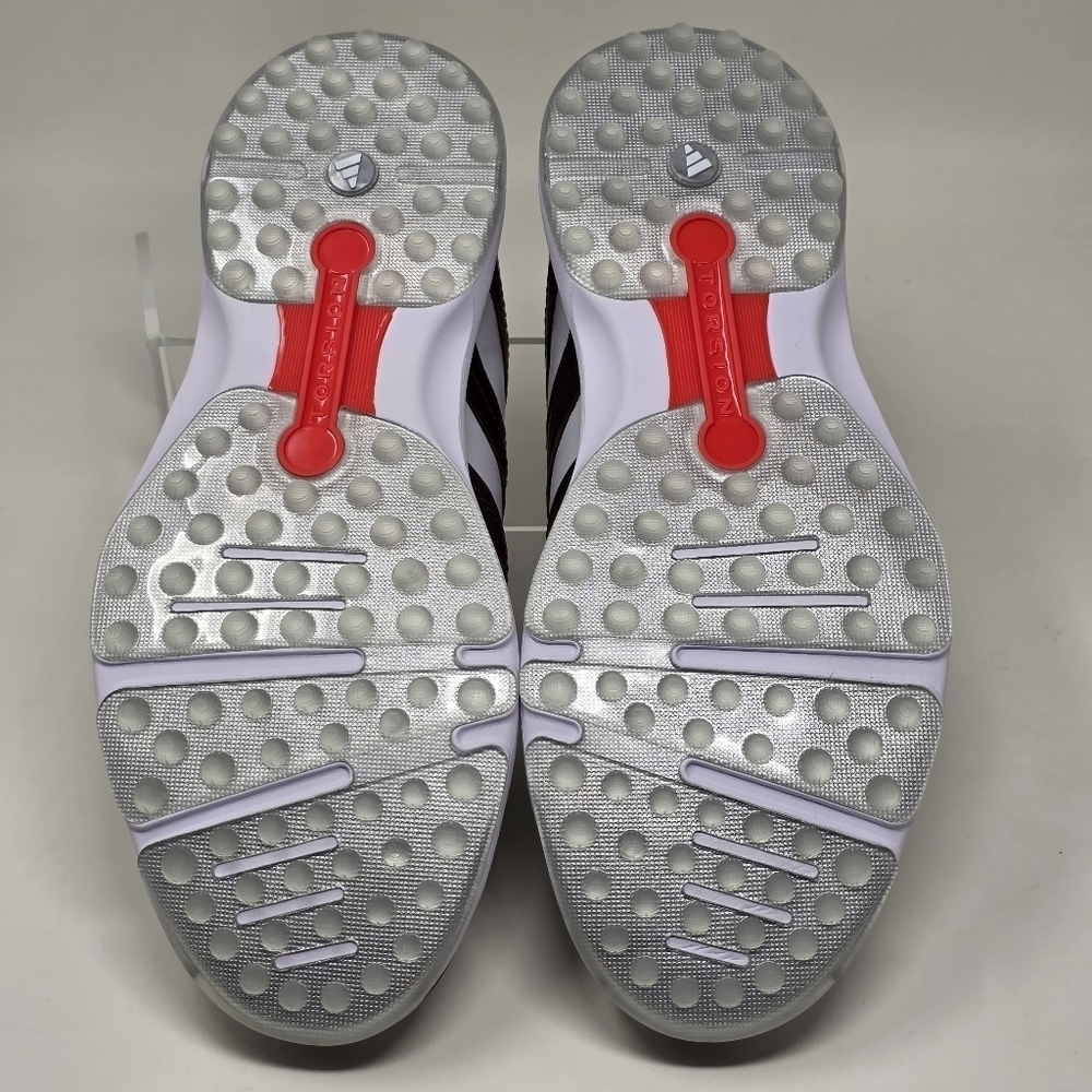 Adidas MC Z-Traxion Unisex White Brown Golf Shoes IG0910 Men Size 9 Wnms 10 New - Picture 6 of 12